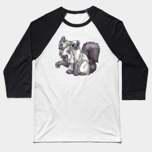 CerPURRus: Lilac Lynx Point Baseball T-Shirt